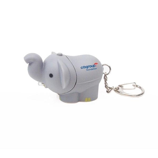 Elephant LED Keylight Keychain... from ASI 31517 Admart Products / Admart Line