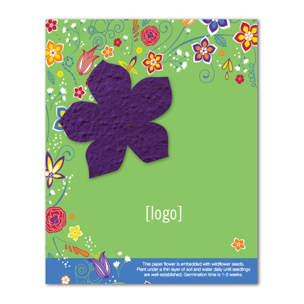 Two- part postcard (4x5) with seed paper insert.... from ASI 40646 Bloomin Promotions / Bloomin' Promotions™