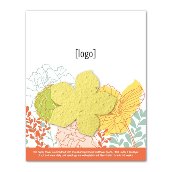 Two- part postcard (4x5) with seed paper insert.... from ASI 40646 Bloomin Promotions / Bloomin' Promotions™