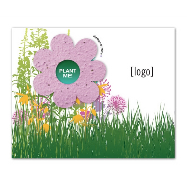 Two- part postcard (4x5) with seed paper insert.... from ASI 40646 Bloomin Promotions / Bloomin' Promotions™