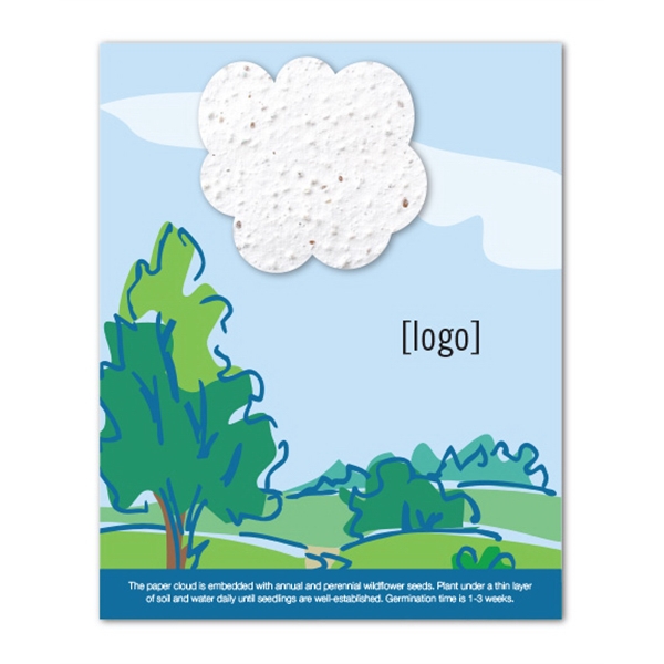 Two- part postcard (4x5) with seed paper insert.... from ASI 40646 Bloomin Promotions / Bloomin' Promotions™