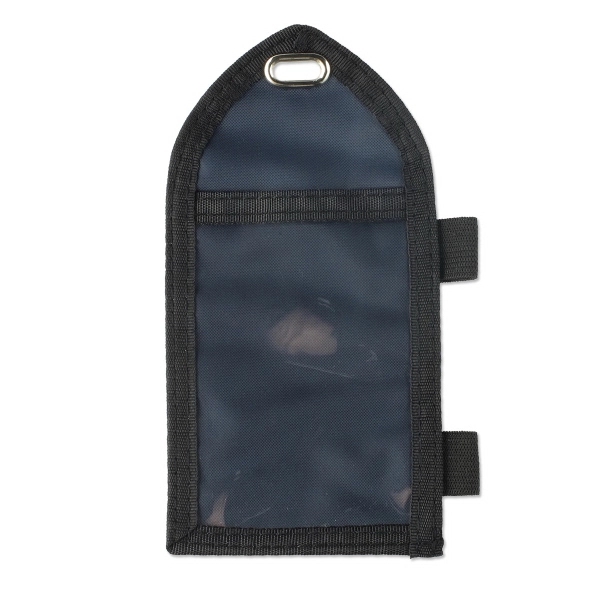 Nylon custom credential wallet/badge holder features one clear pocket in front,... from ASI 79898 Promovision / PROMOVISION