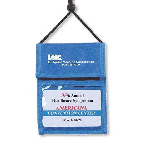 These durable all-in-one credential wallets feature 2 pockets on the front... from ASI 79898 Promovision / PROMOVISION