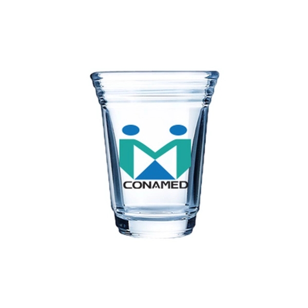 2 oz personalized Party shot glass... from ASI 46573 Cooper & Clement Inc