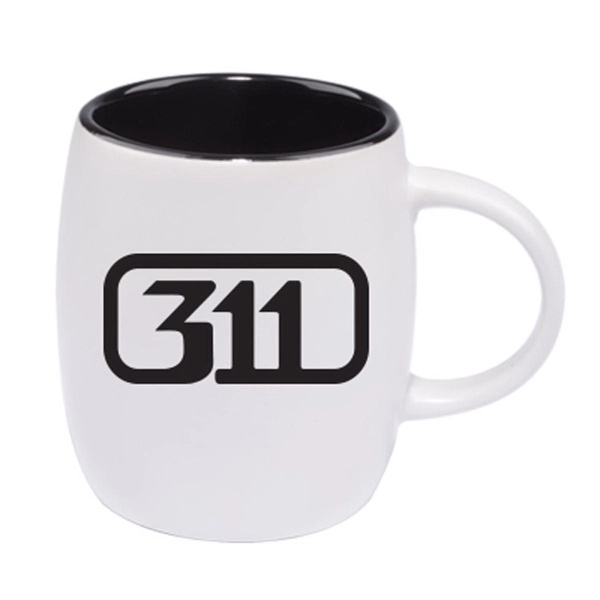 14 oz Vero Mug - Silk White Out/Gloss In... from ASI 46573 Cooper & Clement Inc