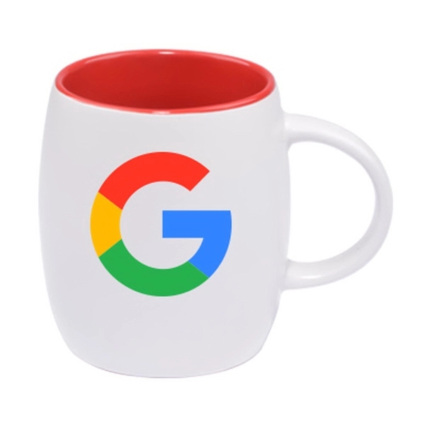 14 oz Vero Mug - Silk White Out/Gloss In... from ASI 46573 Cooper & Clement Inc