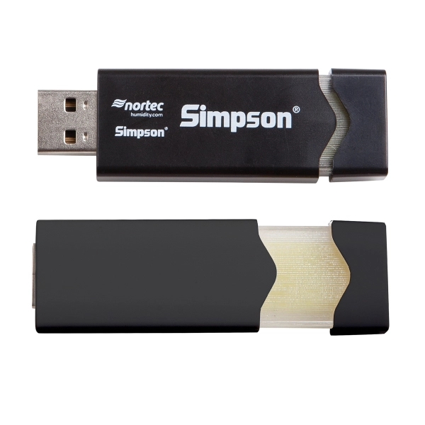 Hyde retractable USB drive with a frost area that lights up... from ASI 90859 Tempo Industries Inc / Tempoline