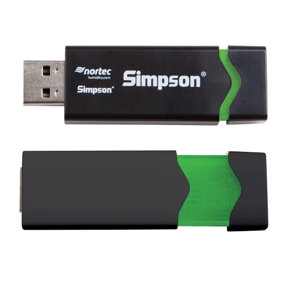 Hyde retractable USB drive with a frost area that lights up... from ASI 90859 Tempo Industries Inc / Tempoline