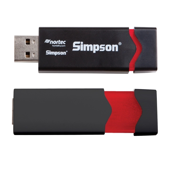 Hyde retractable USB drive with a frost area that lights up... from ASI 90859 Tempo Industries Inc / Tempoline