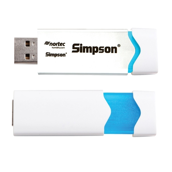 Hyde retractable USB drive with a frost area that lights up... from ASI 90859 Tempo Industries Inc / Tempoline