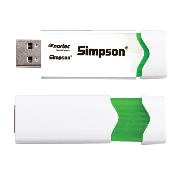 Hyde retractable USB drive with a frost area that lights up... from ASI 90859 Tempo Industries Inc / Tempoline