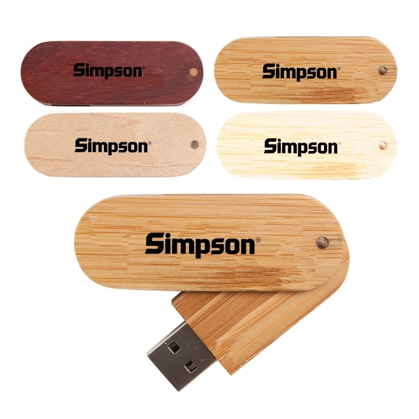 Woody USB drive made of wood with a tier 1 memory... from ASI 90859 Tempo Industries Inc / Tempoline