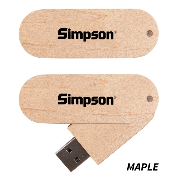 Woody USB drive made of wood with a tier 1 memory... from ASI 90859 Tempo Industries Inc / Tempoline