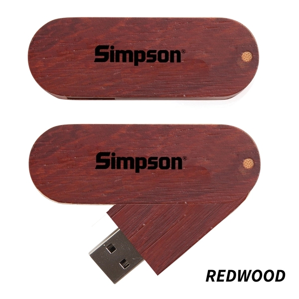 Woody USB drive made of wood with a tier 1 memory... from ASI 90859 Tempo Industries Inc / Tempoline