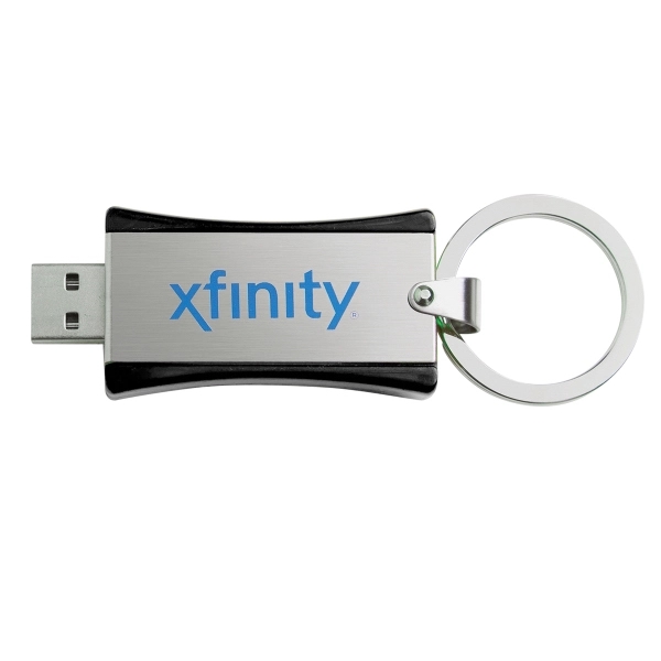 Newport USB drive made of metal and plastic with a slide... from ASI 90859 Tempo Industries Inc