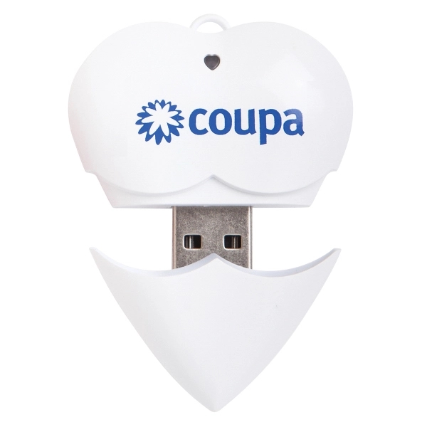 Love USB drive measuring 1.7" x 1.9" x 0.6" with a... from ASI 90859 Tempo Industries Inc
