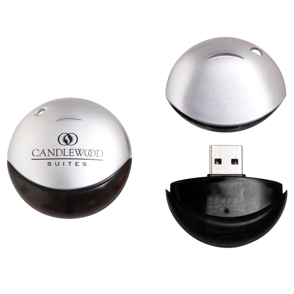 Orbit USB drive measuring 1.7" x 1.7" x 0.35" with a... from ASI 90859 Tempo Industries Inc
