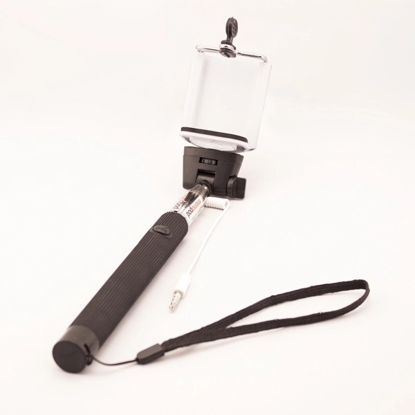 Selfie stick that's extendable up to 37" with black textured handle... from ASI 68190 Lungsal / Lungsal