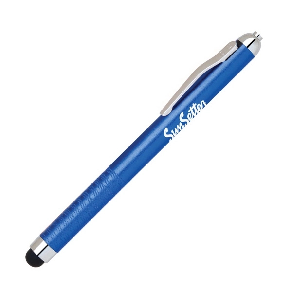 Aluminum ballpoint pen coated in several solid colors with gravity mechanism... from ASI 68190 Lungsal / Lungsal