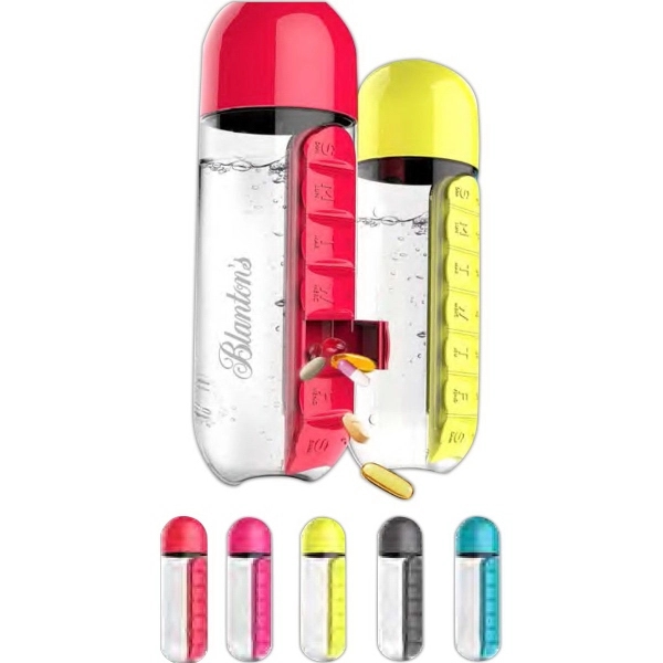 Pill Organizer Water Bottle with portable cup.... from ASI 31518 ADNART