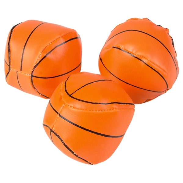 Mini soft stuff basketball; approximately 2".... from ASI 85620 H M Schmidt Co Inc / Traveling Billboard