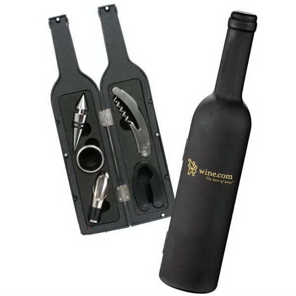 Corkscrew, drip ring, bottle stopper, foil cutter and a wine pourer... from ASI 30112 ACE Products / Ace Line