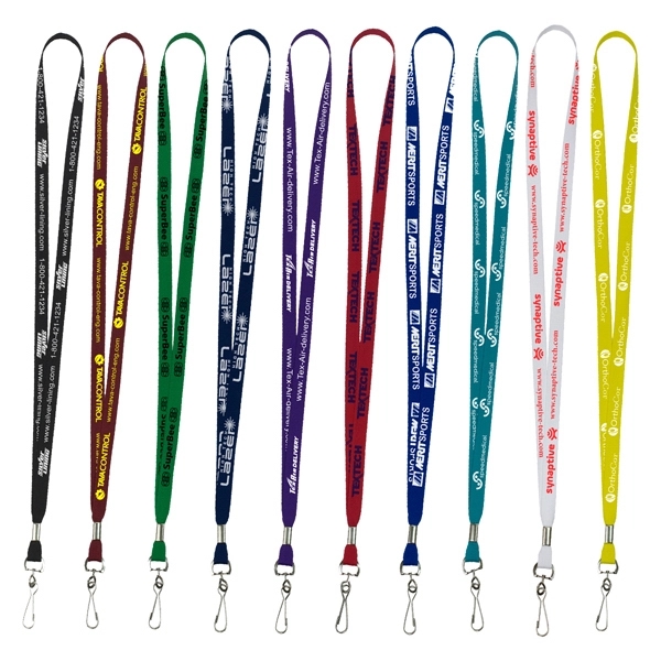18" x 1/2" super-soft polyester lanyard with customization.... from ASI 62660 Innovation Line