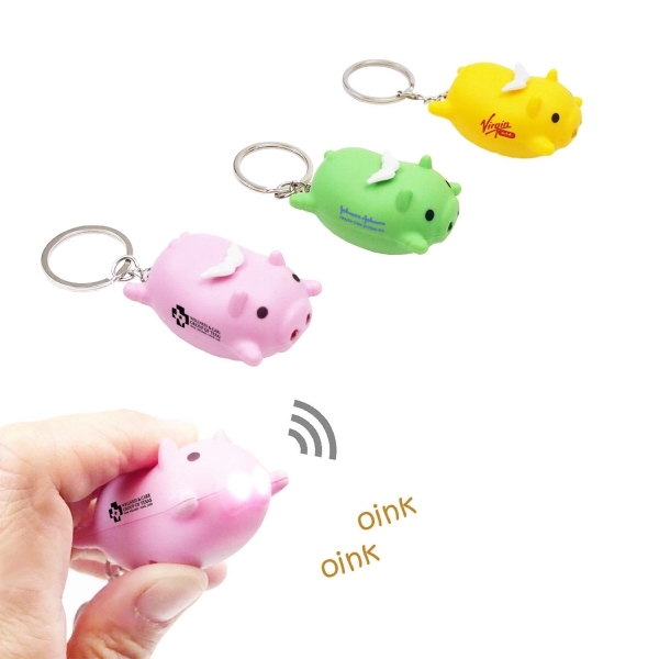 Flying Pig Novelty Led Light Key Tag.... from ASI 31517 Admart Products / Admart Line