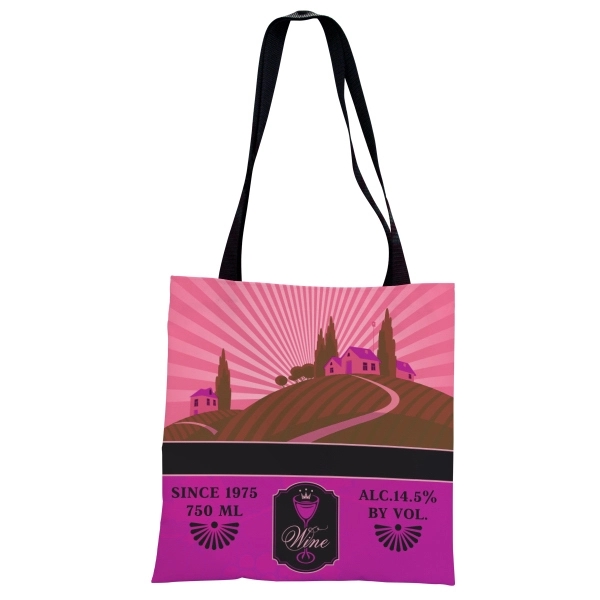 Durable flat tote with full color art on both sides. Perfect... from ASI 67557 LimeLight Ent