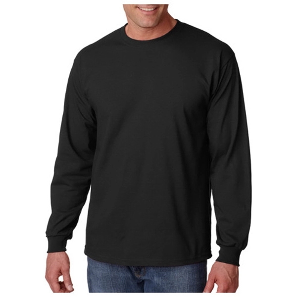 Gildan long sleeve 6.1 oz. pre-shrunk 100% Ultra Cotton T-shirt with... from ASI 39552 BEL Promo