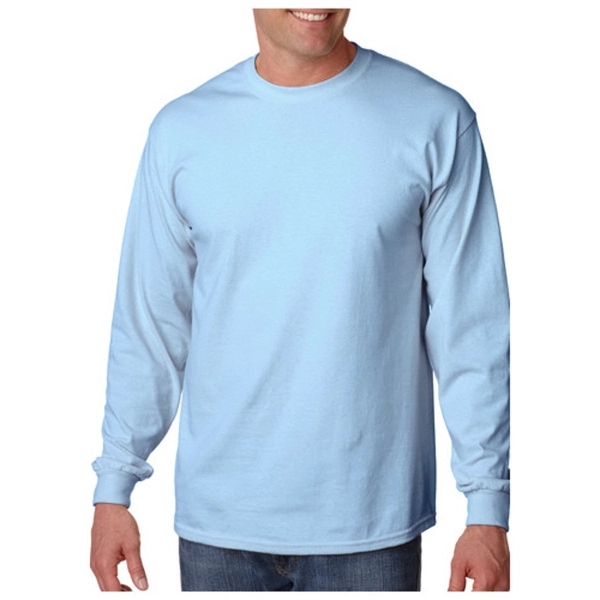 Gildan long sleeve 6.1 oz. pre-shrunk 100% Ultra Cotton T-shirt with... from ASI 39552 BEL Promo