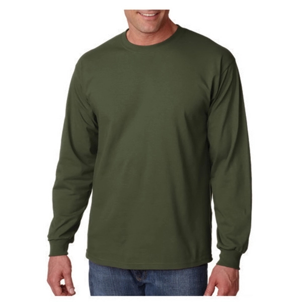 Gildan long sleeve 6.1 oz. pre-shrunk 100% Ultra Cotton T-shirt with... from ASI 39552 BEL Promo
