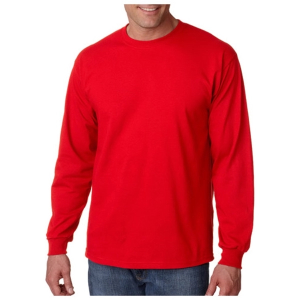 Gildan long sleeve 6.1 oz. pre-shrunk 100% Ultra Cotton T-shirt with... from ASI 39552 BEL Promo