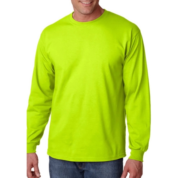 Gildan long sleeve 6.1 oz. pre-shrunk 100% Ultra Cotton T-shirt with... from ASI 39552 BEL Promo
