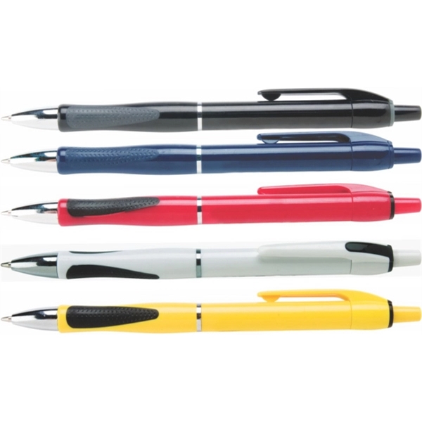 Panther plunger ballpoint pen features ergonomic design & vibrant colors, tapered... from ASI 61966 HPG / Hub Pen