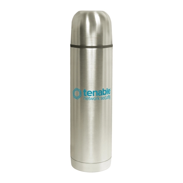 The 17 oz stainless steel thermos bottle is double-wall insulated to... from ASI 93520 Ventura Inc