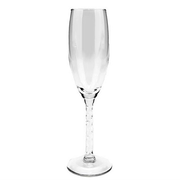 Flute glass, 5.75 oz. with lusterware finish.... from ASI 92133 777 Promotional Products Inc