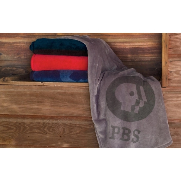 Kingston Blanket made of coral fleece and measuring 50" x 60".... from ASI 91605 Towel Specialties / Cobblestone Mills