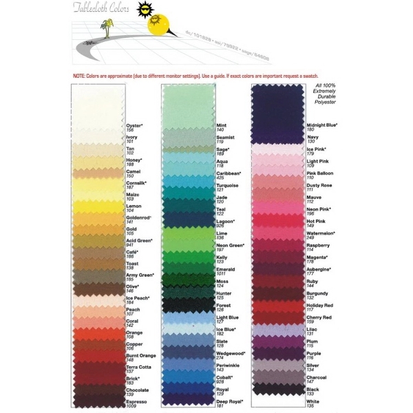 Table runner. 30"x60"... from ASI 57713 Glow Promotions / Glow Promotions