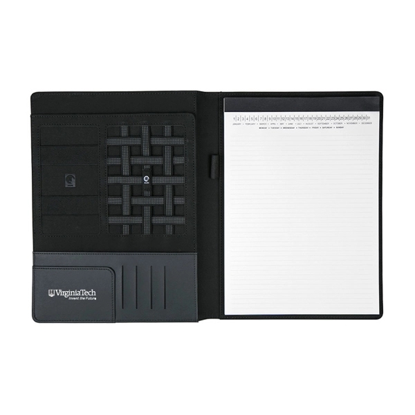 Linen cover tech accessory organizer portfolio notebook.... from ASI 31517 Admart Products / Admart Line