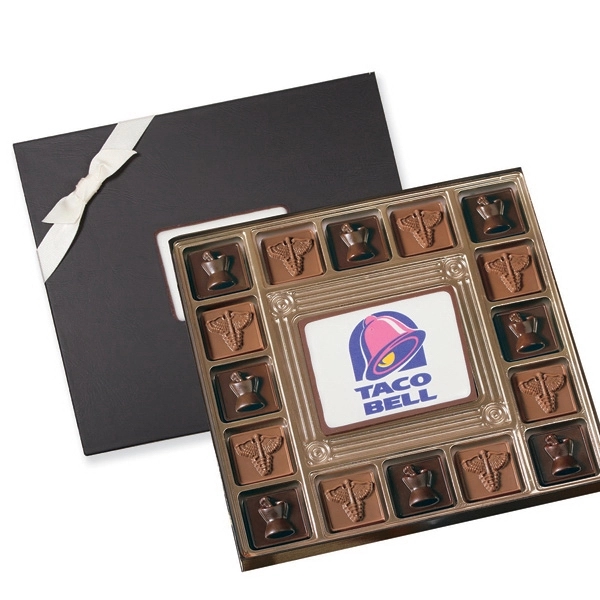 Luxe Medium Chocolate Squares Gift Box... from ASI 44900 NC Custom (CI/Lanco) / Lanco