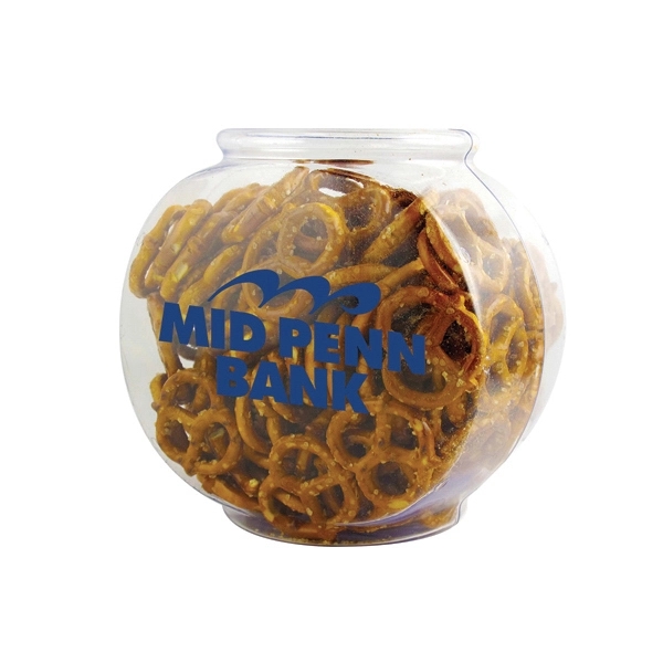 Fish Bowl with Salted Mini Pretzels... from ASI 44900 NC Custom (CI/Lanco)