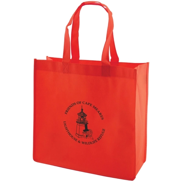 Made from 100 GSM non-woven polypropylene, this standard tote features stitched... from ASI 75731 PWS / Pacific Western Sales/PWS