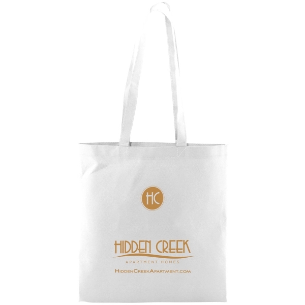 Made from 100 GSM non-woven polypropylene, this standard tote features stitched... from ASI 75731 PWS / Pacific Western Sales/PWS