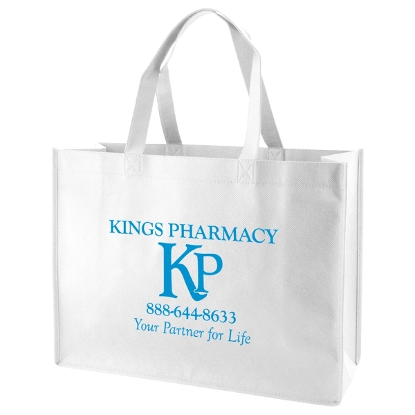 Made from 100 GSM non-woven polypropylene, this standard tote features stitched... from ASI 75731 PWS / Pacific Western Sales/PWS