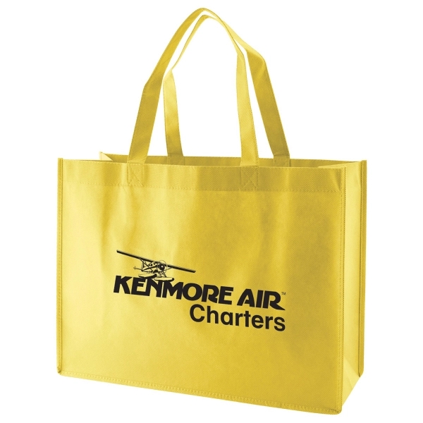 Made from 100 GSM non-woven polypropylene, this standard tote features stitched... from ASI 75731 PWS / Pacific Western Sales/PWS