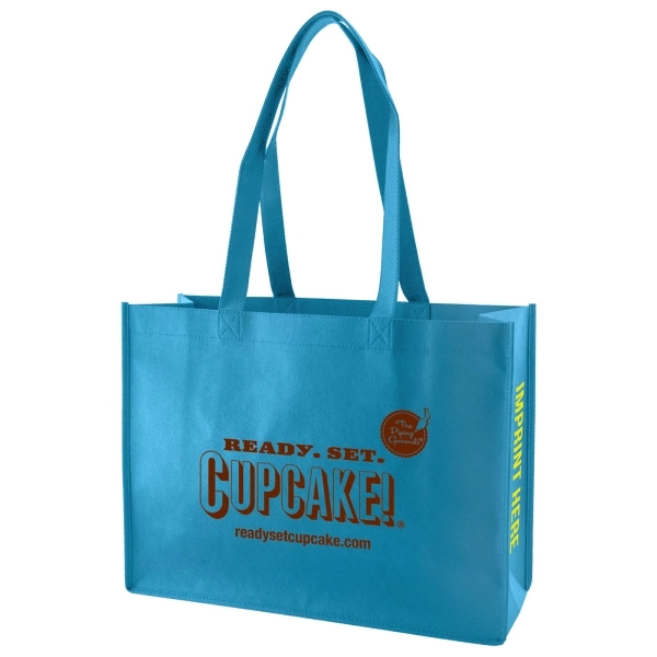 Made from 100 GSM non-woven polypropylene, this standard tote features stitched... from ASI 75731 PWS / Pacific Western Sales/PWS