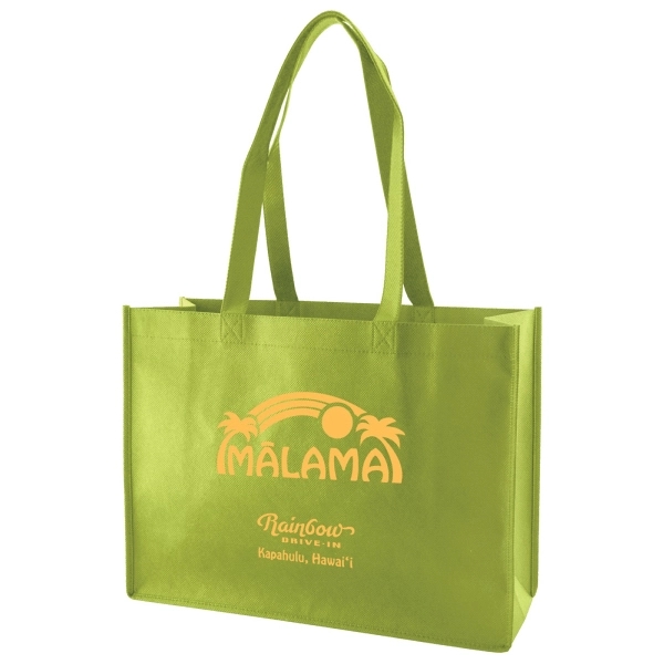 Made from 100 GSM non-woven polypropylene, this standard tote features stitched... from ASI 75731 PWS / Pacific Western Sales/PWS