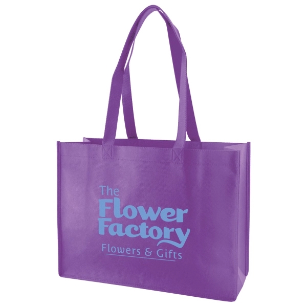 Made from 100 GSM non-woven polypropylene, this standard tote features stitched... from ASI 75731 PWS / Pacific Western Sales/PWS