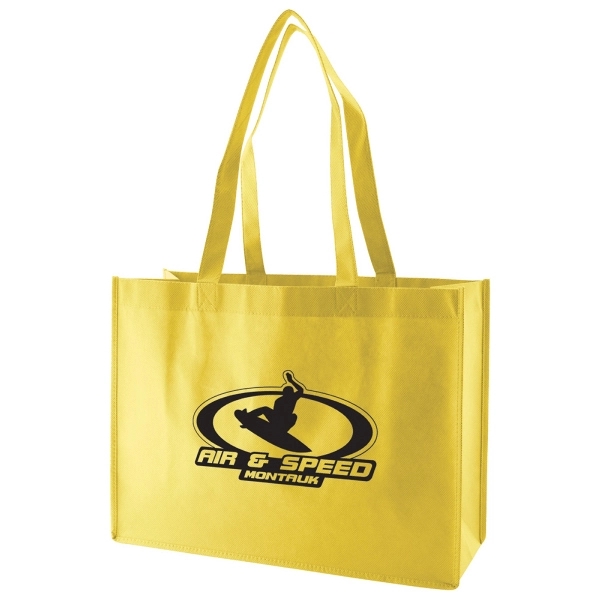 Made from 100 GSM non-woven polypropylene, this standard tote features stitched... from ASI 75731 PWS / Pacific Western Sales/PWS